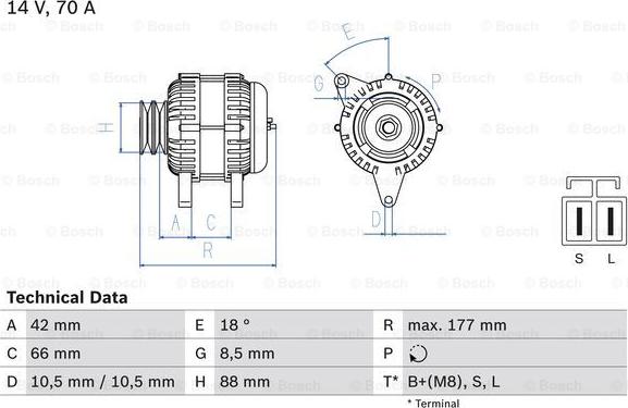 BOSCH 0 986 045 541 - Alternatore autozon.pro