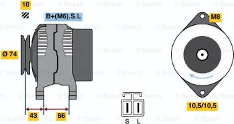 BOSCH 0 986 045 501 - Alternatore autozon.pro