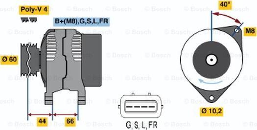 BOSCH 0 986 045 581 - Alternatore autozon.pro