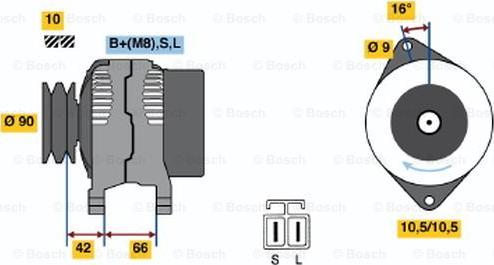 BOSCH 0 986 045 521 - Alternatore autozon.pro