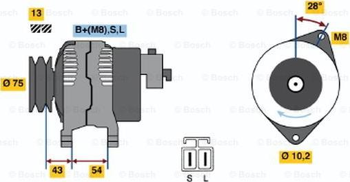 BOSCH 0 986 045 571 - Alternatore autozon.pro