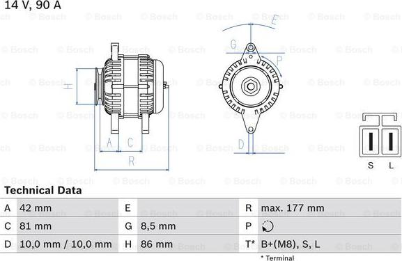 BOSCH 0 986 045 651 - Alternatore autozon.pro