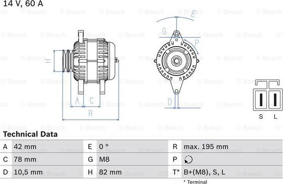 BOSCH 0 986 045 681 - Alternatore autozon.pro