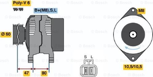 BOSCH 0 986 045 671 - Alternatore autozon.pro