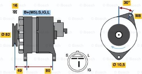 BOSCH 0 986 045 001 - Alternatore autozon.pro