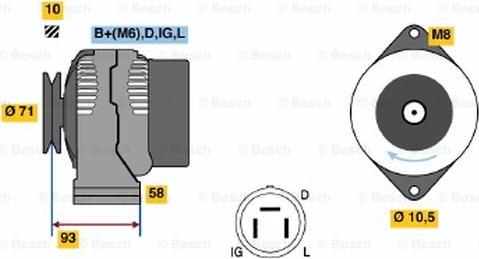 BOSCH 0 986 045 081 - Alternatore autozon.pro