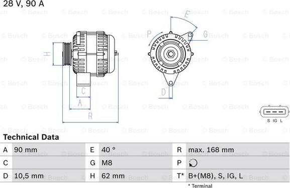 BOSCH 0 986 045 170 - Alternatore autozon.pro