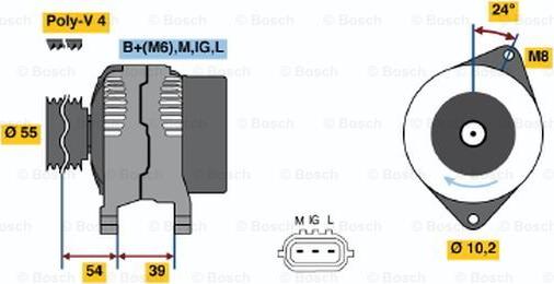 BOSCH 0 986 045 841 - Alternatore autozon.pro