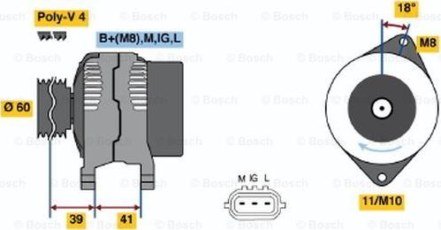 BOSCH 0 986 045 811 - Alternatore autozon.pro