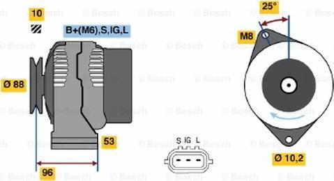 BOSCH 0 986 045 881 - Alternatore autozon.pro