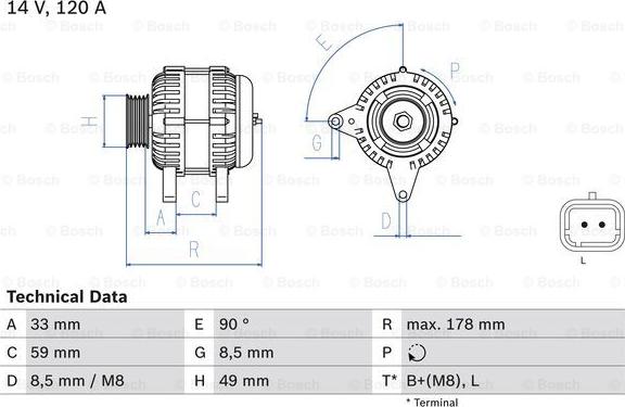 BOSCH 0 986 045 241 - Alternatore autozon.pro