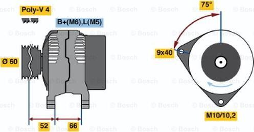 BOSCH 0 986 045 201 - Alternatore autozon.pro