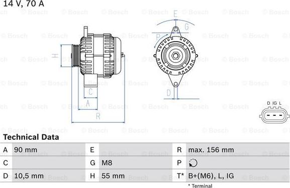 BOSCH 0 986 045 751 - Alternatore autozon.pro