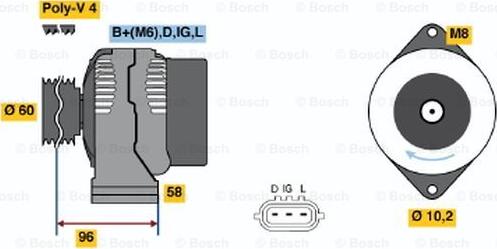 BOSCH 0 986 045 781 - Alternatore autozon.pro