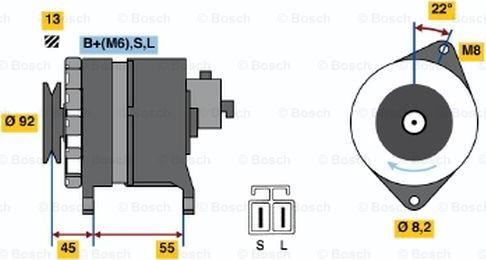 BOSCH 0 986 046 401 - Alternatore autozon.pro