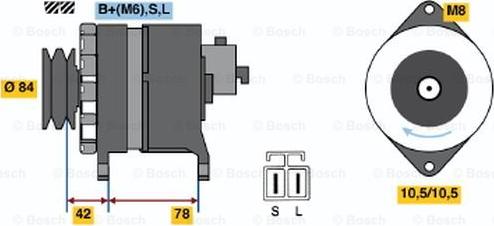 BOSCH 0 986 046 431 - Alternatore autozon.pro