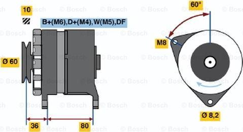 BOSCH 0 986 046 081 - Alternatore autozon.pro