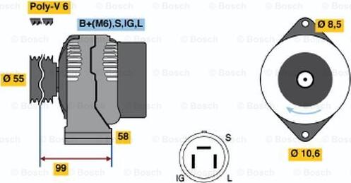 BOSCH 0 986 046 391 - Alternatore autozon.pro