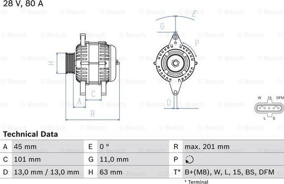 BOSCH 0 986 046 290 - Alternatore autozon.pro