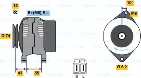 BOSCH 0 986 040 481 - Alternatore autozon.pro