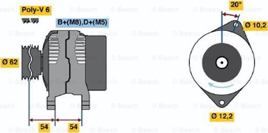 BOSCH 0 986 040 691 - Alternatore autozon.pro