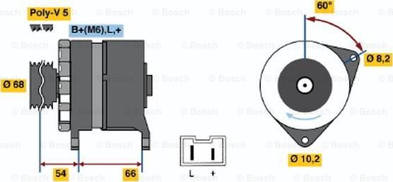 BOSCH 0 986 040 041 - Alternatore autozon.pro