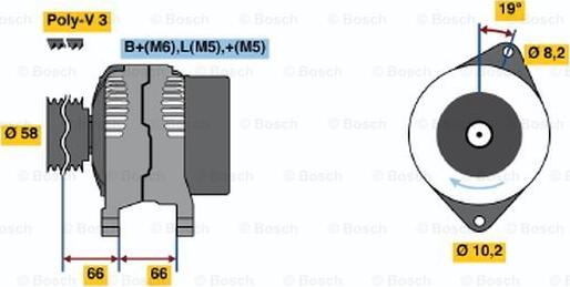 BOSCH 0 986 040 111 - Alternatore autozon.pro