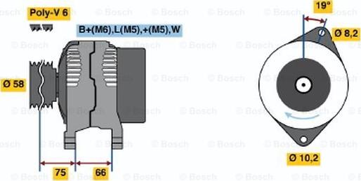 BOSCH 0 986 040 131 - Alternatore autozon.pro