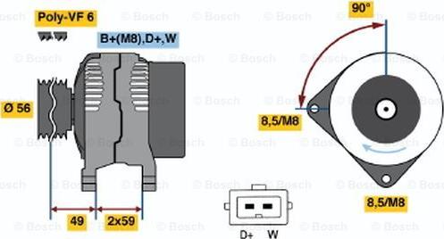 BOSCH 0 986 040 860 - Alternatore autozon.pro