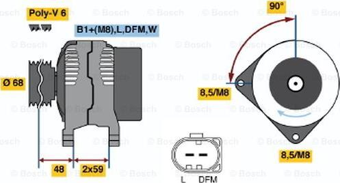 BOSCH 0 986 041 900 - Alternatore autozon.pro