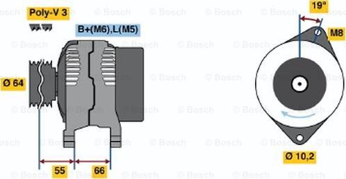 BOSCH 0 986 041 411 - Alternatore autozon.pro