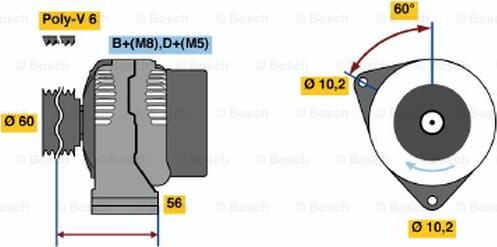 BOSCH 0 986 041 471 - Alternatore autozon.pro