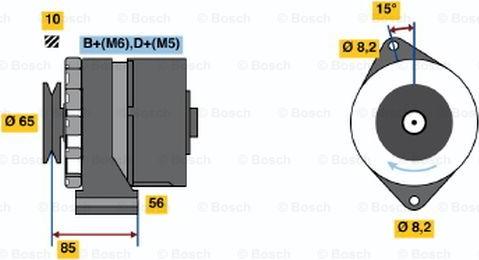 BOSCH 0 986 041 610 - Alternatore autozon.pro