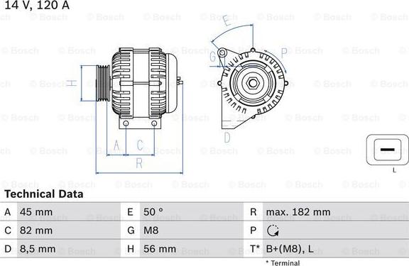 BOSCH 0 986 041 150 - Alternatore autozon.pro