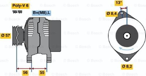 BOSCH 0 986 041 100 - Alternatore autozon.pro