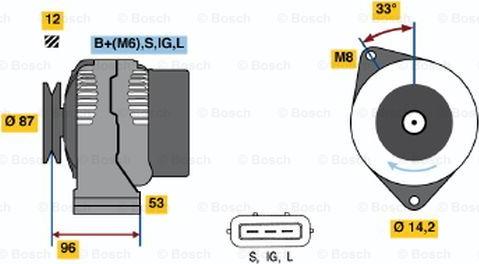 BOSCH 0 986 041 180 - Alternatore autozon.pro