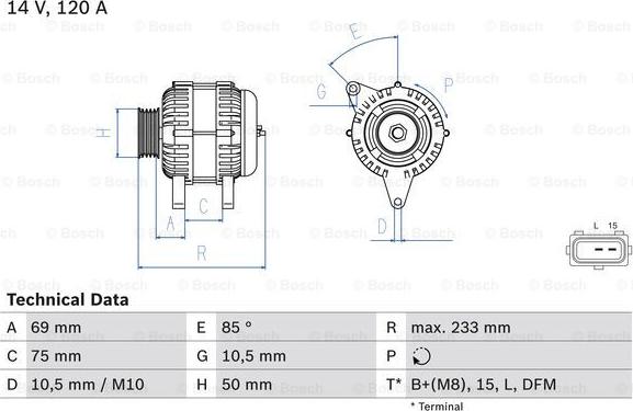 BOSCH 0 986 041 810 - Alternatore autozon.pro