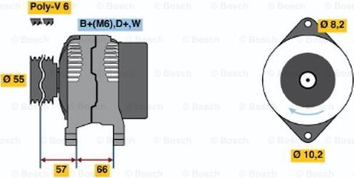 BOSCH 0 986 041 351 - Alternatore autozon.pro