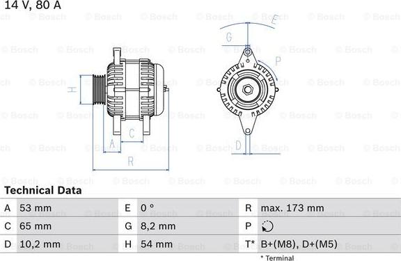 BOSCH 0 986 041 381 - Alternatore autozon.pro