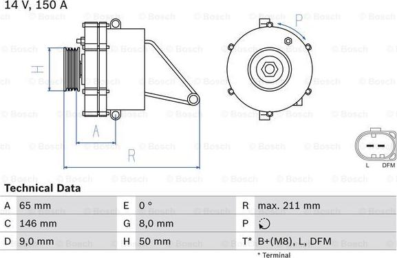 BOSCH 0 986 041 760 - Alternatore autozon.pro