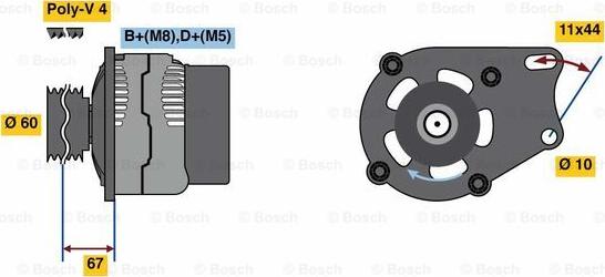 BOSCH 0 986 048 541 - Alternatore autozon.pro