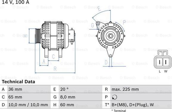 BOSCH 0 986 043 981 - Alternatore autozon.pro