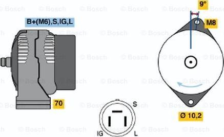 BOSCH 0 986 043 001 - Alternatore autozon.pro