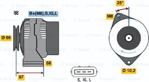 BOSCH 0 986 043 021 - Alternatore autozon.pro