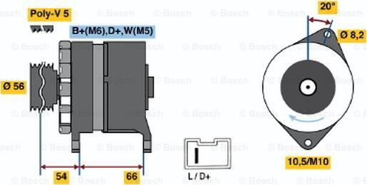 BOSCH 0 986 043 151 - Alternatore autozon.pro