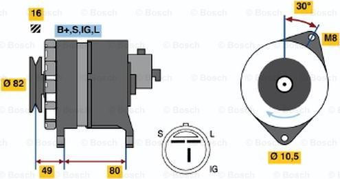 BOSCH 0 986 043 121 - Alternatore autozon.pro