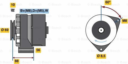 BOSCH 0 986 043 300 - Alternatore autozon.pro