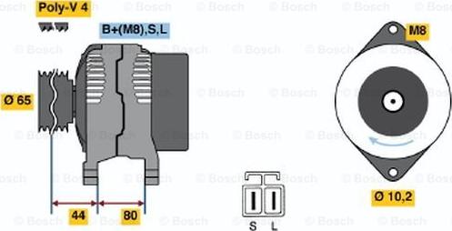 BOSCH 0 986 042 951 - Alternatore autozon.pro