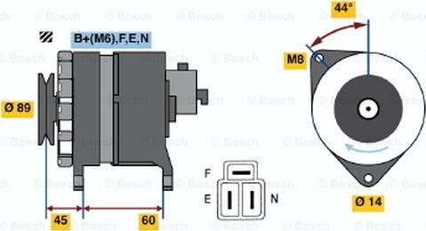 BOSCH 0 986 042 981 - Alternatore autozon.pro