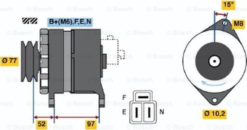 BOSCH 0 986 043 011 - Alternatore autozon.pro